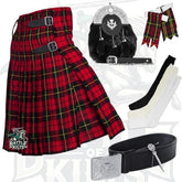 Battle Of Kilts Men’s Tartan Kilt Outfit – 7-Piece Scottish Set with Premium Accessories